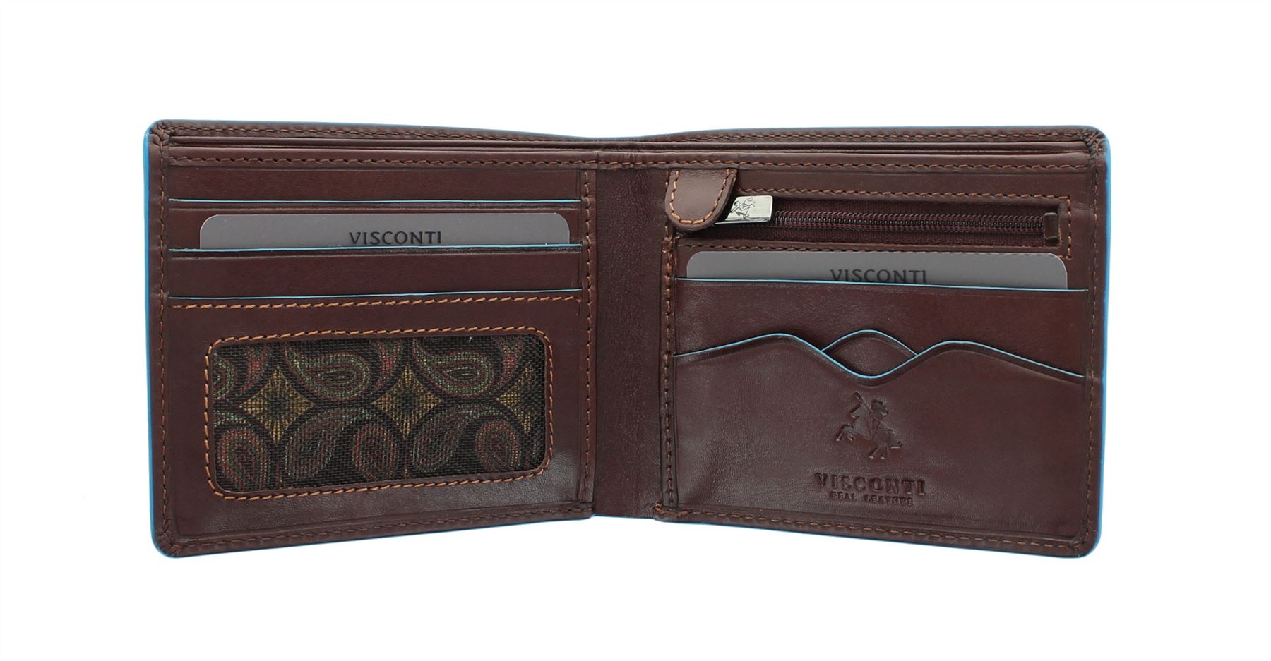 Portafoglio da Uomo Compatto e Sottile in Pelle Visconti Collezione ALPINE Blocco RFID AP60 Nero/Arancione Portafoglio da Uomo Compatto e Sottile in Pelle Visconti Collezione ALPINE Blocco RFID AP60 Nero/Arancione