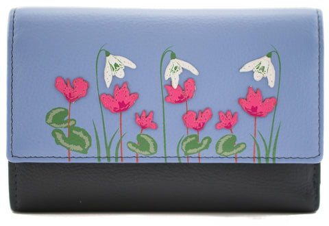 Mala Leather Snowdrop Collection Tri-Fold Leather Purse RFID 3686_37