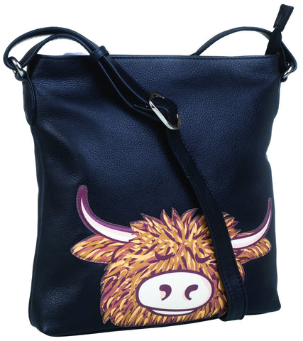 Mala Leather Bella Collection Leather Cross Body/Messenger Bag 7327_33