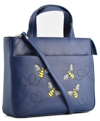 Mala Leather Suri Collection Leather Grab/Cross Body Bag 7300_92