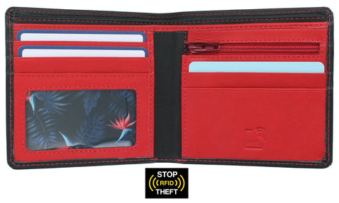 Mala Leather Hudson Collection Leather Bi Fold Wallet RFID Blocking 1033_66