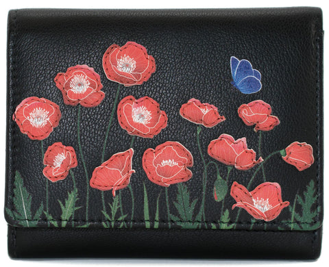 Mala Leather Poppy Collection Small Leather Tri Fold Purse RFID Blocking 3670_25