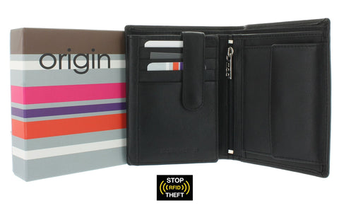 Mala Leather ORIGIN Collection Leather Bi-Fold Wallet With RFID Protection 111_5