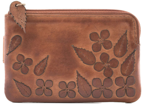 Mala Leather Wildbloom Collection Coin Purse/Card Holder RFID 4341_58
