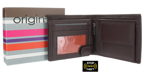 Mala Leather ORIGIN Collection Leather Bi-Fold Wallet With RFID Protection 129_5