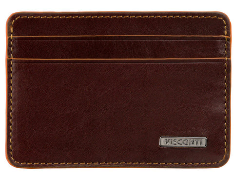 Visconti Alps Collection Trento Leather Card Holder RFID Blocking ALP90