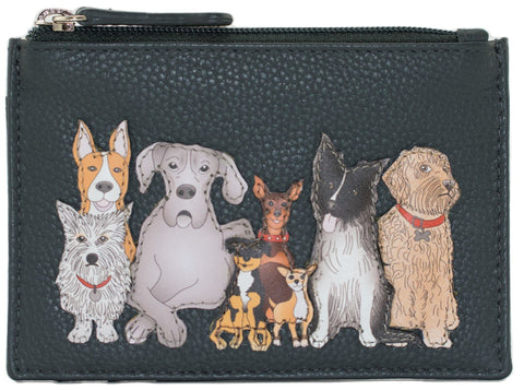 Mala Leather Kennel Crew Collection Leather Card Holder/Coin Purse RFID 631_40