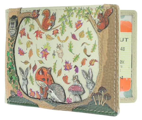 Mala Leather Foxglove Forest Collection Leather Travel Card Holder 645TC_71