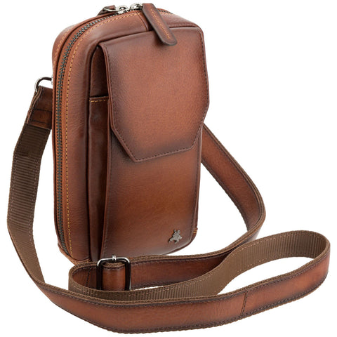 Visconti Atelier Collection Alex Small Leather Cross Body Bag AT45