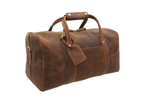Visconti Toscana Collection Distressed Oiled Leather Travel Bag - EXPLORER TC150