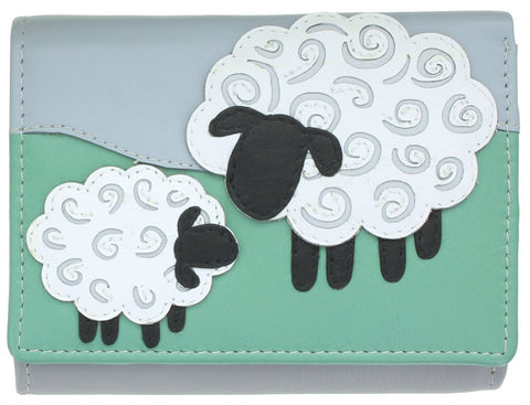 Mala Leather Valais Collection Leather Tri Fold Purse RFID Blocking 3663_21