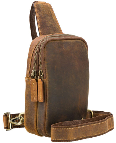 Visconti Small Leather Jamie Chest Bag S42