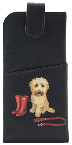 Mala Leather Coco's Walk Collection Soft Leather Glasses Case 5210_12