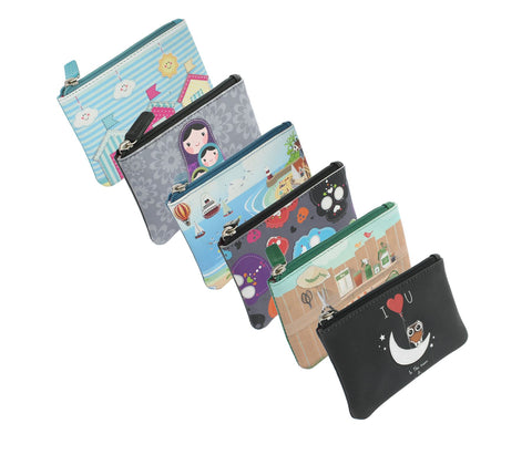 Mala Leather Applique And Printed Leather Coin Purse 4115_11