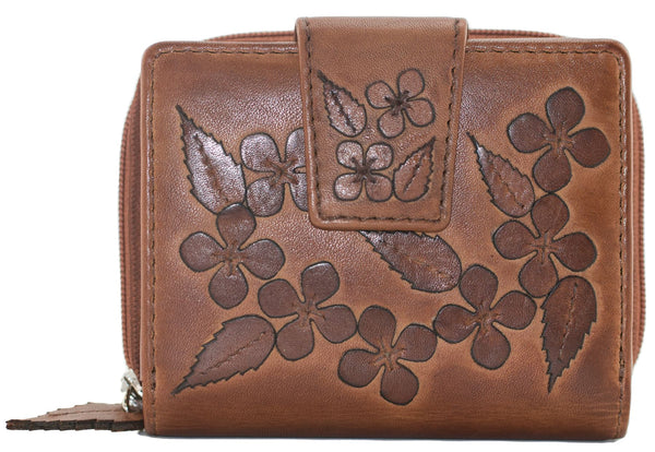 Mala Leather Wildbloom Collection Small Ladies Leather Purse RFID 3709_58