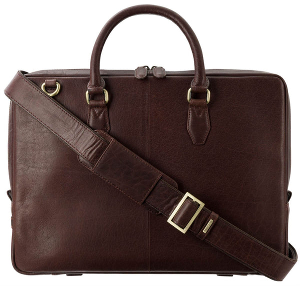 Visconti Merlin Collection Leather Laptop Bag - Carl ML50