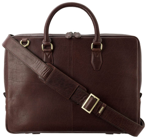 Visconti Merlin Collection Leather Laptop Bag - Carl ML50