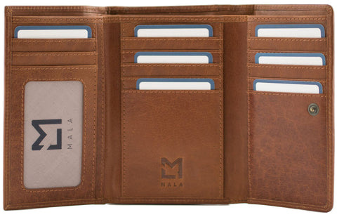 Mala Leather Bloomsbury Collection Leather Purse RFID Blocking 3678_17