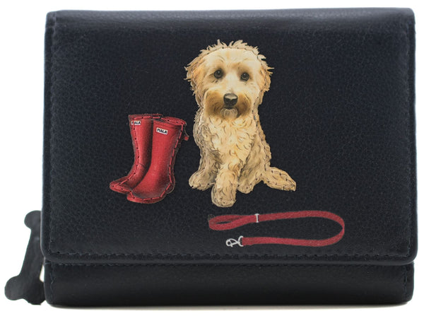 Mala Leather Coco's Walk Collection Small Tri-Fold Leather Purse RFID 3683_12