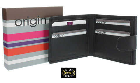 Mala Leather ORIGIN Collection Leather Wallet With RFID Protection And Exterior Coin Pocket 155_5
