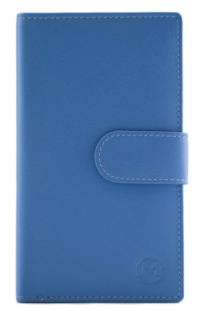 Portafoglio Compatto In Pelle Mala Leather Collezione ORIGIN Con Protezione RFID – Colore Porpora
