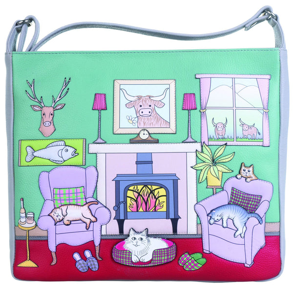 Mala Leather Hamish's House Collection Leather Shoulder/Cross Body Bag 7335_16