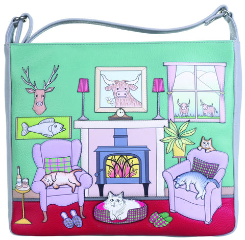 Mala Leather Hamish's House Collection Leather Shoulder/Cross Body Bag 7335_16