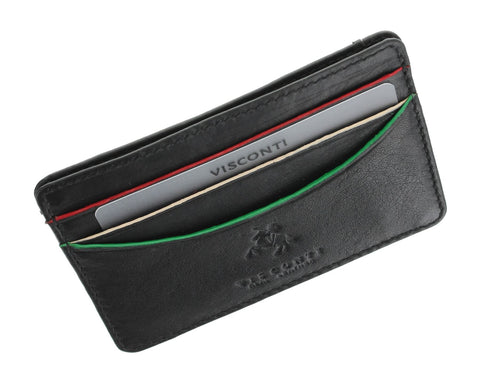 Visconti Augusta Collection OAKMONT Slim Leather Credit Card Holder RFID blocking AG15
