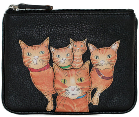 Mala Leather Kitty Crew Collection Leather Coin Purse RFID Blocking 4323_36