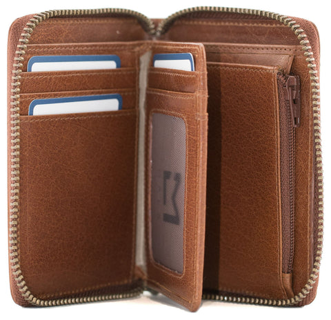 Mala Leather Bloomsbury Collection Leather Zip Around Wallet RFID 1048_17