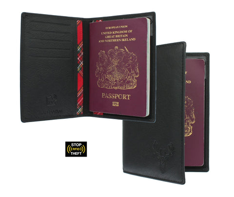 Mala Leather BRAEMAR Collection Leather Passport Holder - RFID Protected 217_7