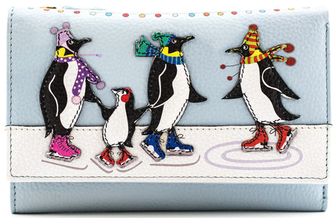 Mala Leather Chille Collection Leather Tri Fold Purse RFID Blocking 3681_32