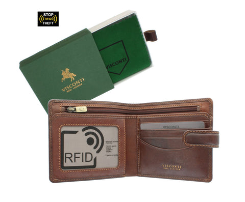 Visconti Tuscany Collection MASSA Leather Wallet With RFID Protection TSC41