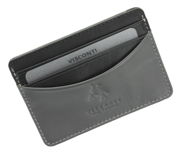 Visconti Lucca Collection RAMON Two Tone Slim Leather Credit Card Holder LC35