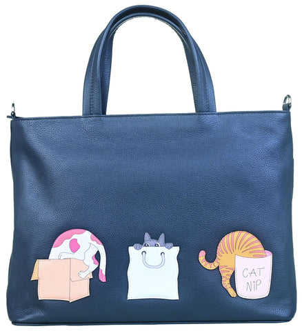 Mala Leather Kitty Chaos Collection Leather Grab/Cross Body Bag 7278_74