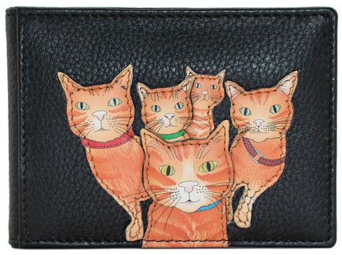Mala Leather Kitty Crew Collection Leather Travel/Card Holder RFID  620_36