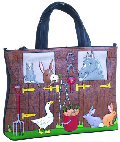 Mala Leather Mala's Farm Collection Leather Grab/Cross Body Bag 7250_60