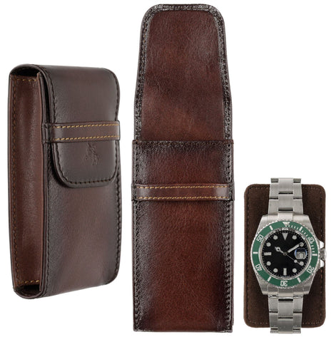 Visconti Leather Atelier Collection Travel Pouch for Watch AT73