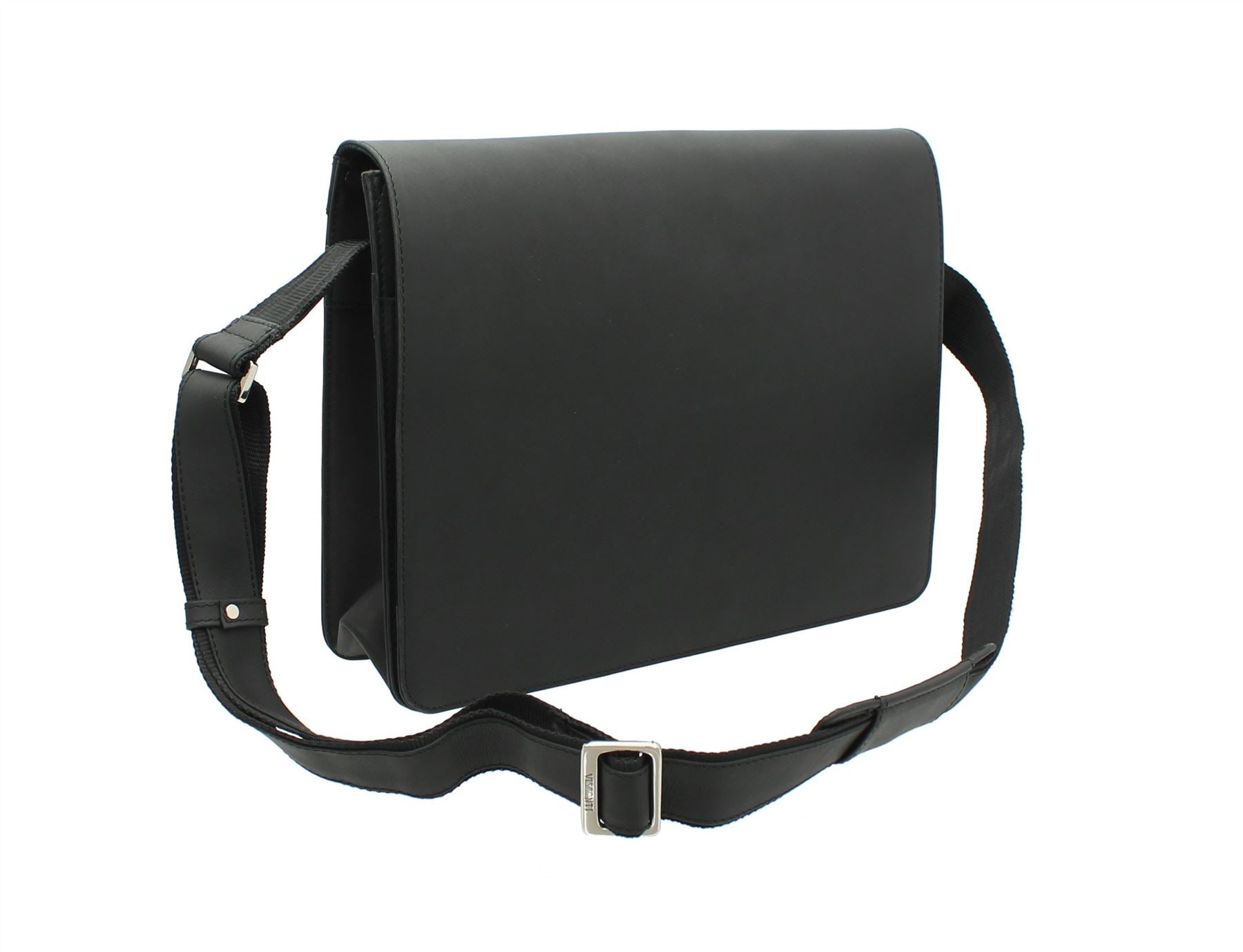 Visconti - Leren Schoudertas voor Heren - Extra Grote Laptoptas 15-16 Visconti - Leren Schoudertas voor Heren - Extra Grote Laptoptas 15-16