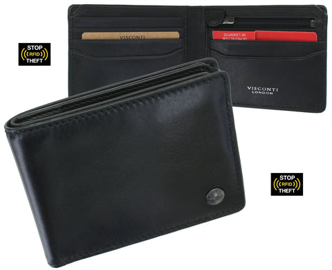 Visconti Enzo Collection Girard Leather Wallet RFID Blocking ENZ78