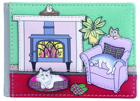 Mala Leather Hamish's House Collection Travel/Credit Card Holder RFID 601_16