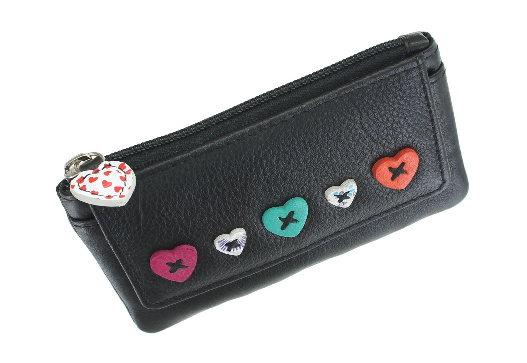 Ladies Dual Twist Top Soft Leather Coin Purse by London Leather