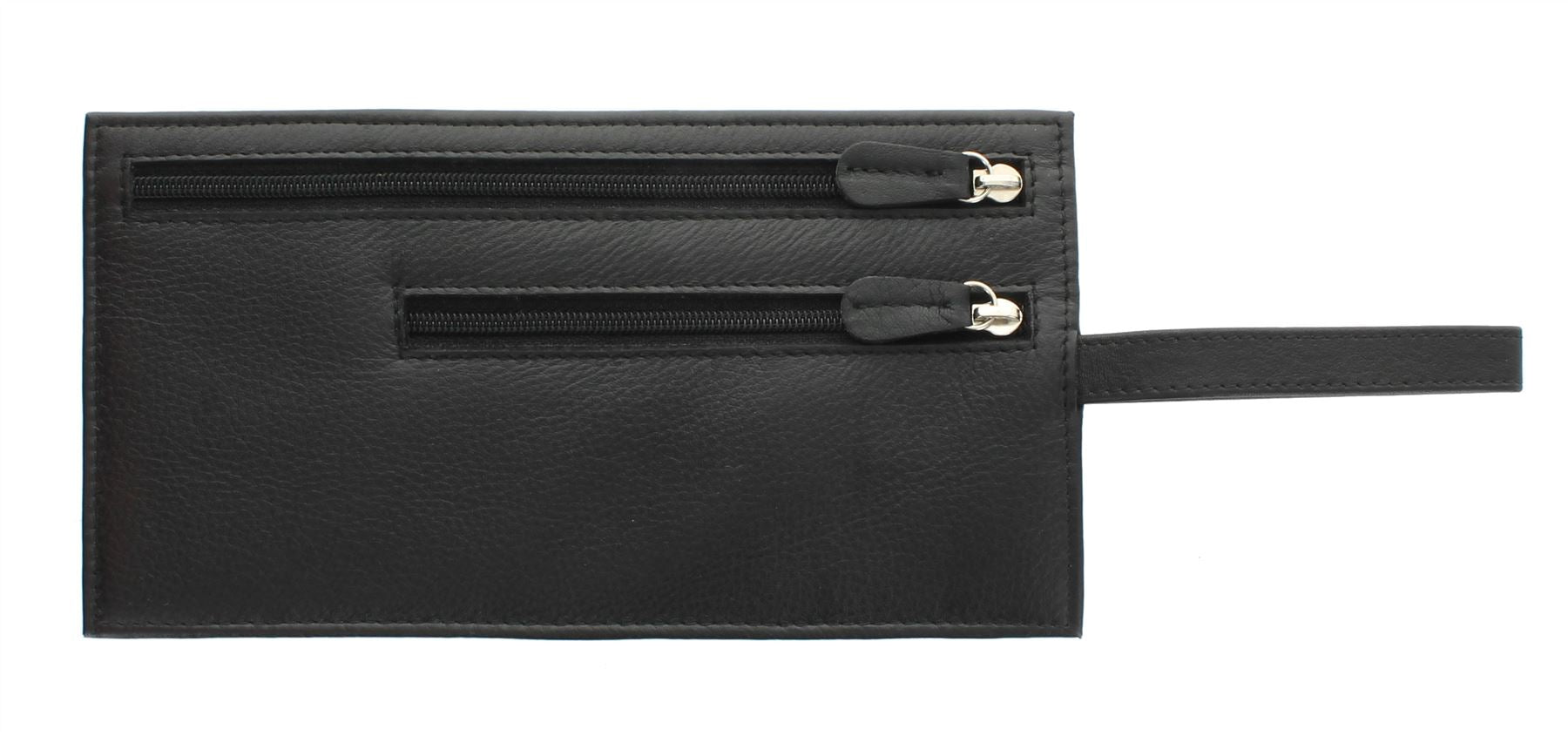 Genuine Leather Security Wallet Pouch With Belt Loop AC501 - Ashlie Craft