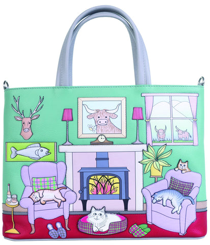 Mala Leather Hamish's House Collection Leather Grab/Cross Body Bag 7334_16