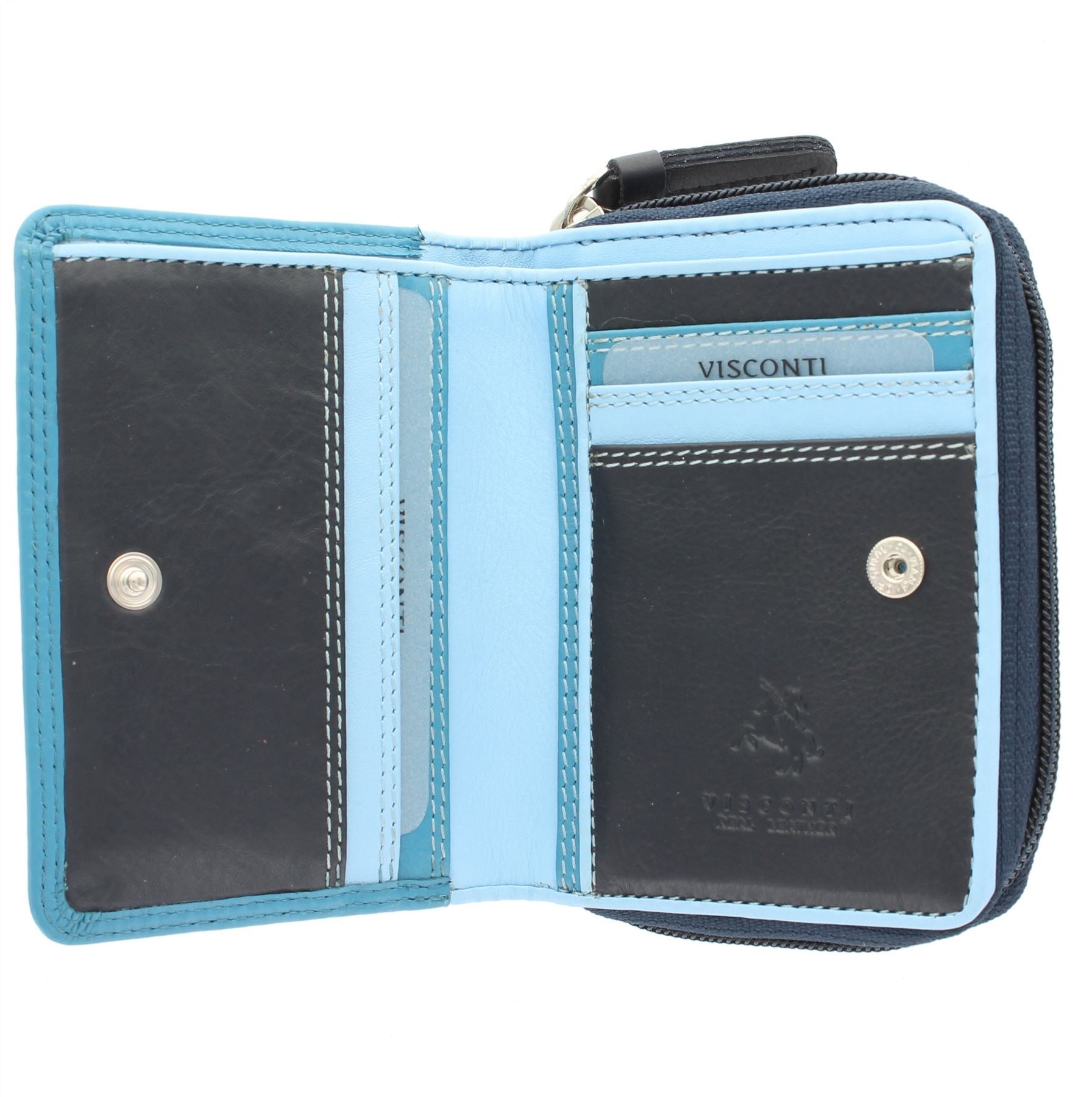 VISCONTI Women's Leather Wallet Rainbow Multi-Colour XL Purse (RB78), Oil Tan, Classic VISCONTI Women's Leather Wallet Rainbow Multi-Colour XL Purse (RB78), Oil Tan, Classic