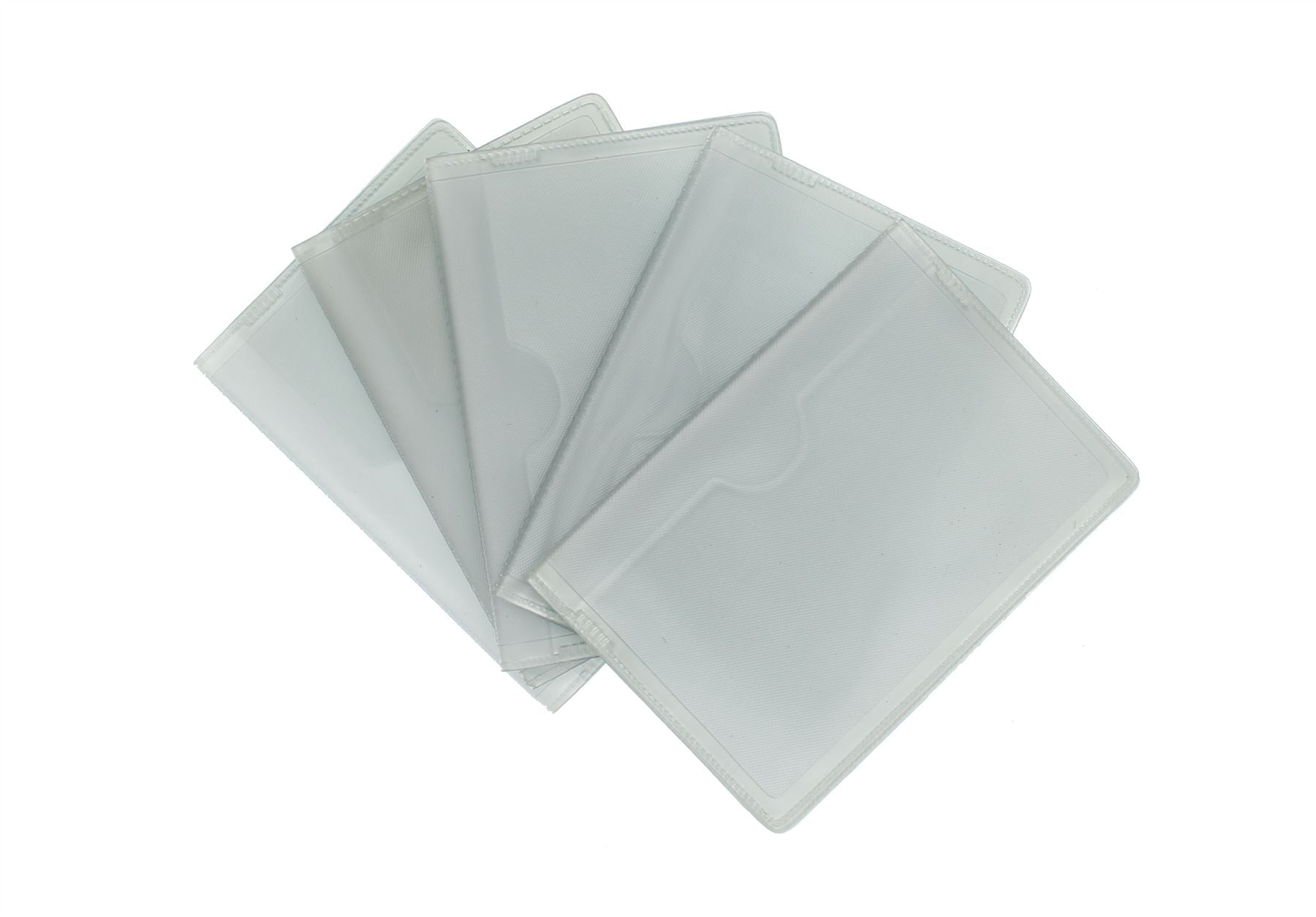 replacement plastic credit card insert sleeves Pack of 5 Portrait Style Replacement Plastic Credit Card Insert Sleeve
