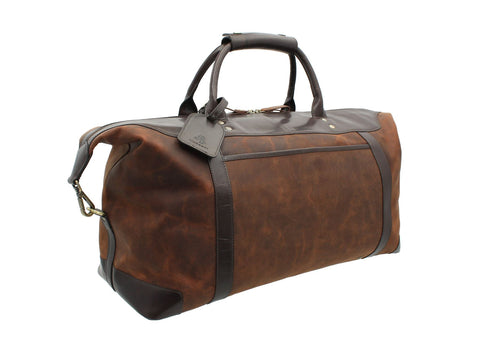 Visconti Toscana Collection Distressed Oiled Leather Travel Bag - VOYAGER TC152