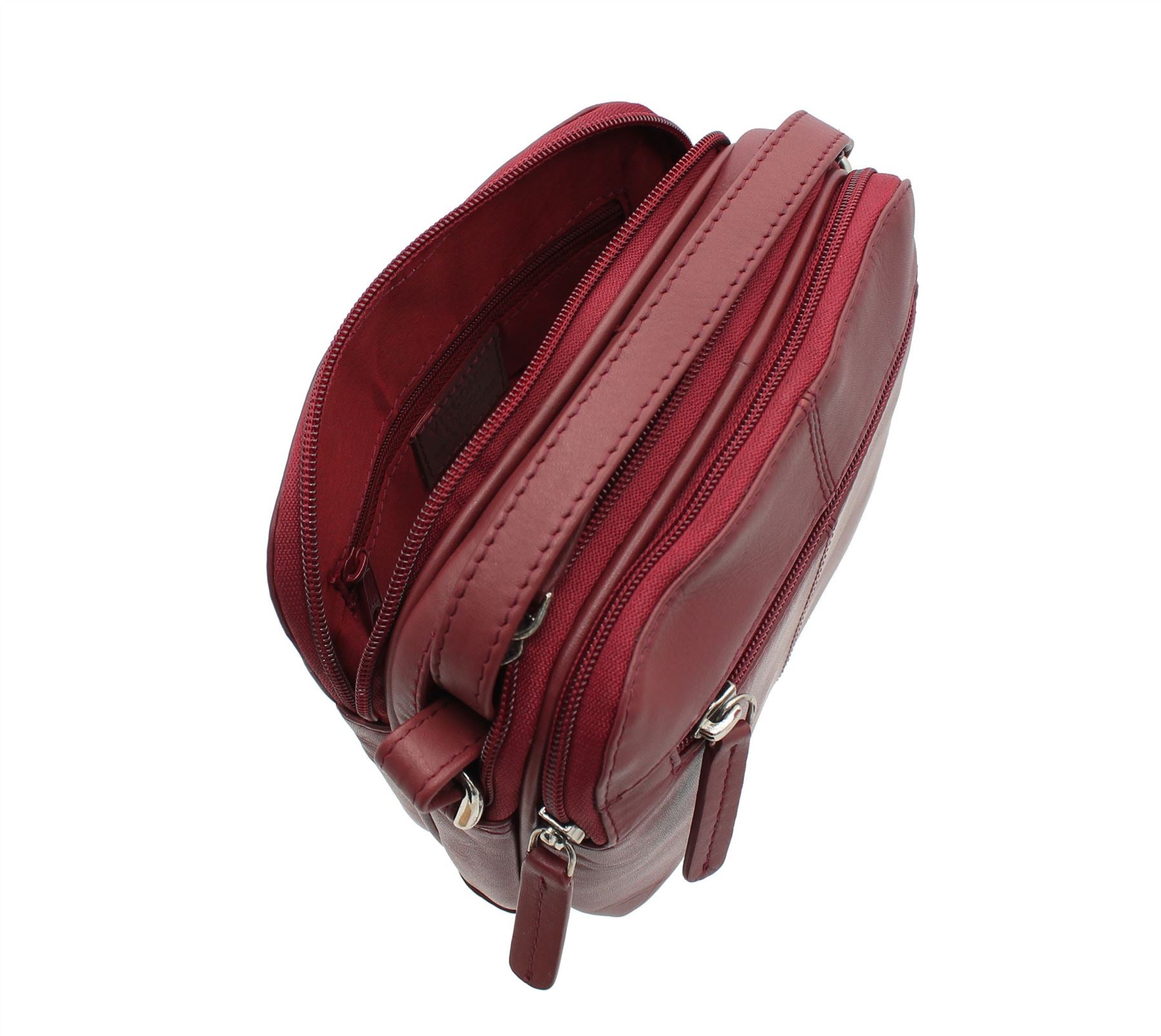 VISCONTI Sling Bags Collection 18606 Red Leather Bag for 