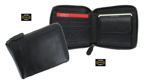 Visconti Heritage Camden Zip Around Leather Wallet RFID and Tap and Go HT14