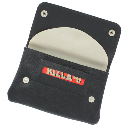 Ashlie Leather Rubber Lined Leather Tobacco Pouch With 'Paper' Holder AC410